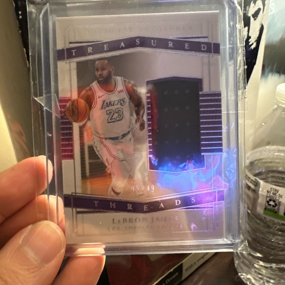 Panini Treasured Threads Card with Patch and LeBron numbered card. Both rare.